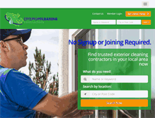 Tablet Screenshot of exteriorcleaningcontractors.com